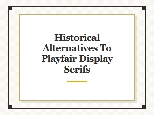 Forgotten Fonts of the Playfair Era
