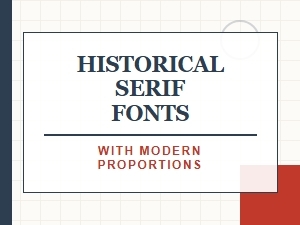Similar Classic Serifs with Modern Proportions
